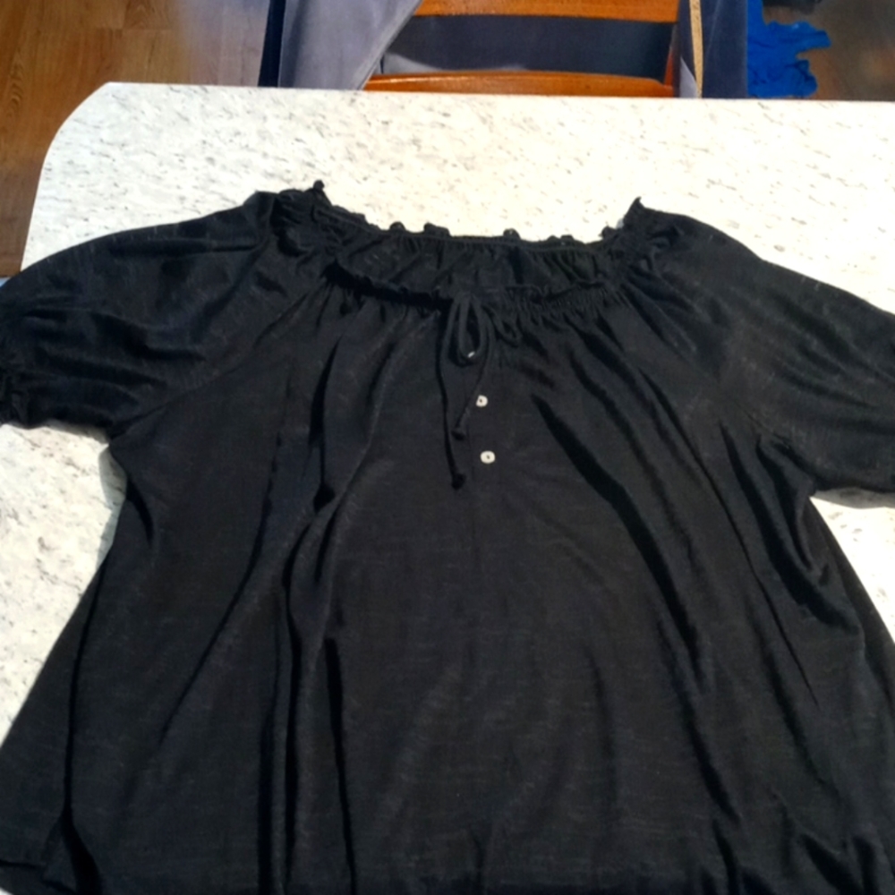 Black blouse 2X